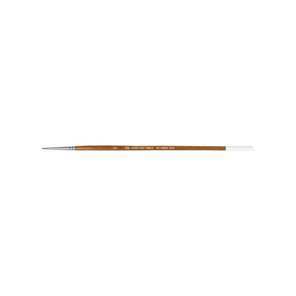 Size 3/0 Pure Red Sable Round Artist Brush
